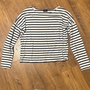 Saint James x J.Crew Breton Stripe Top – Made in France – Classic Navy & White S